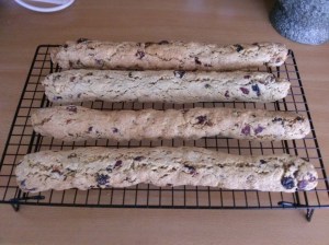 Biscotti Logs Cooked